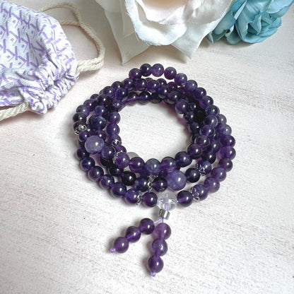 Amethyst Buddhist Mala Bracelet