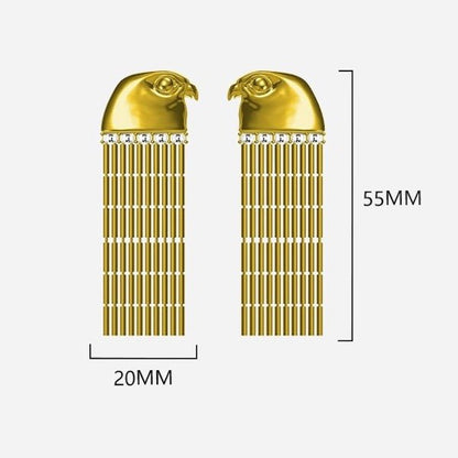 Eagle Head-Egyptisch ontwerp kwast oorbellen