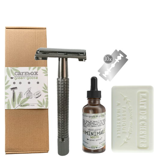 green-goose Carebox - The Shaving Pack - Zwart