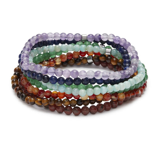 Lot of 7 Mini Bracelets "Energy of the 7 Chakras"