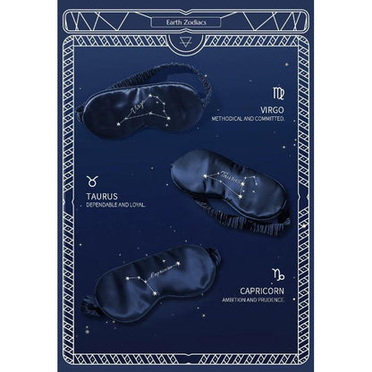 Zodiac Signs 100% Silk Sleep Mask-Oversize