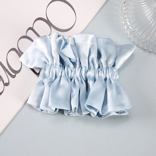 Chic 100% Silk Skirt Design Hair Scrunchie-Double Layer-19mm