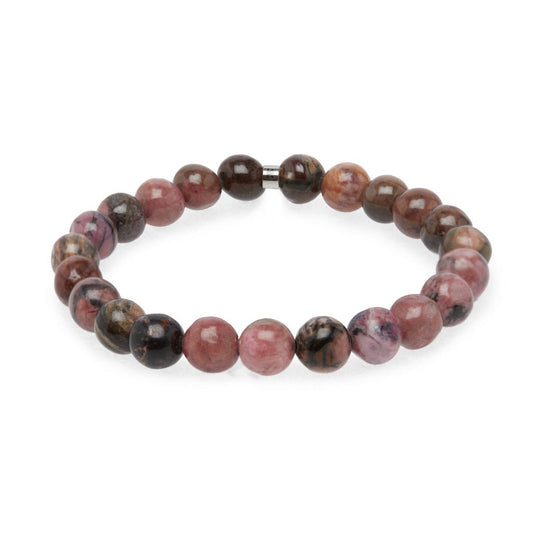 "Energy" bracelet in dark Rhodonite