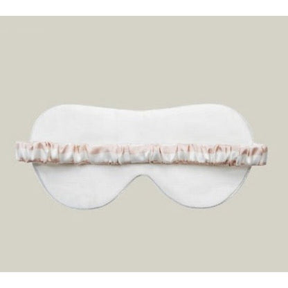 100% Silk Relaxation Sleep Mask-19mm-Straps on Checkerboard Patterns-Oversize