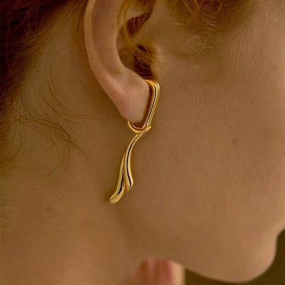 Fluid Design Ribbon Ear Cuff-Een stuk