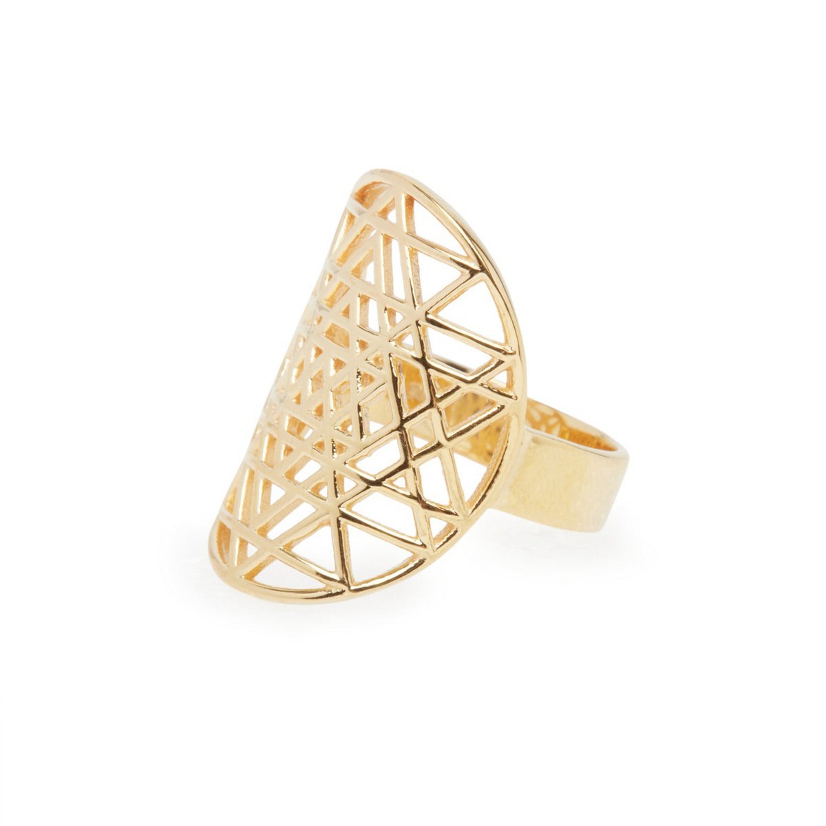 Sri Yantra-ring in 925 zilver of geel goud