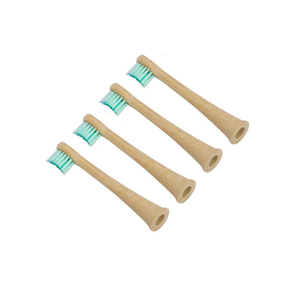 green-goose Sonicare Bamboo Brush Heads Kids - 4 Pieces - Green