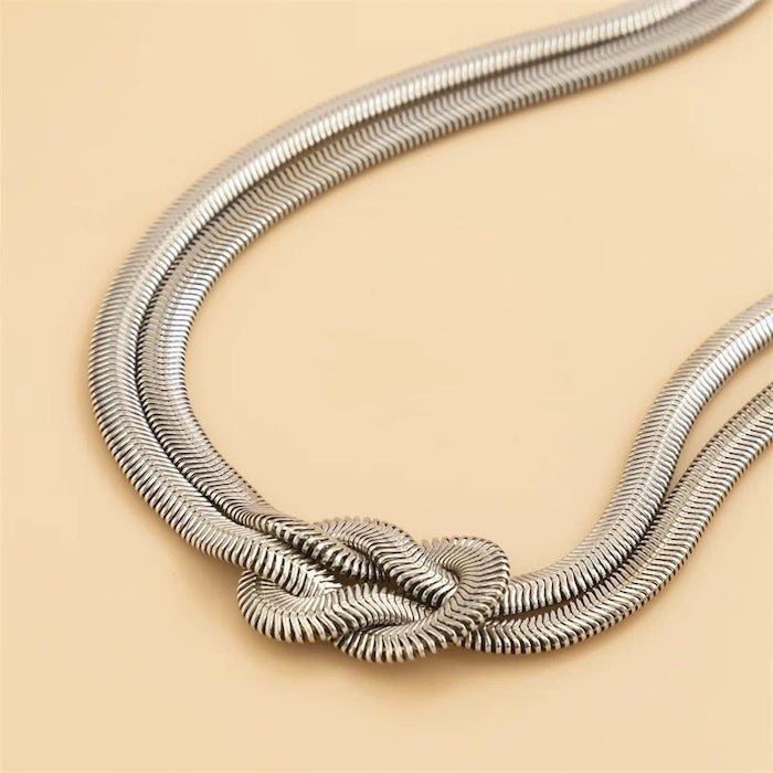 Geknoopte zachte serpentine botketting