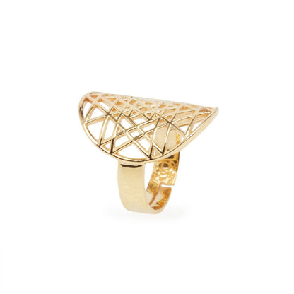 Sri Yantra-ring in 925 zilver of geel goud