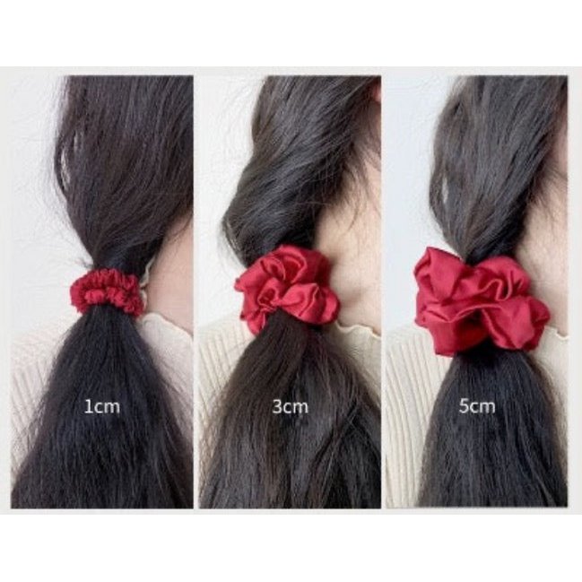 100% Silk Scrunchie Set - 19 momme - A set of 3