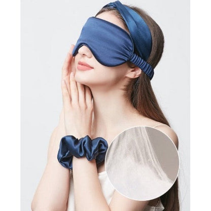 100% Silk Relaxation Sleep Mask-22mm-Solid Colors-Plus Size