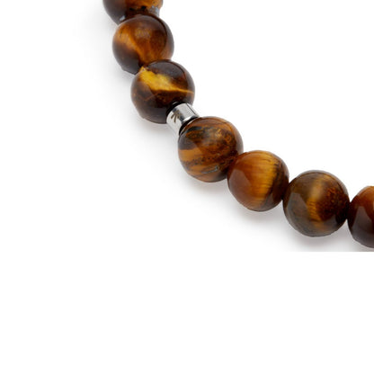 Bracelet "OM" in Tiger Eye