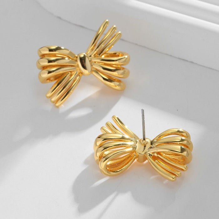 Cute elegant bow tie earrings