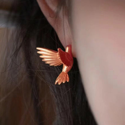 Good luck birds stud earrings