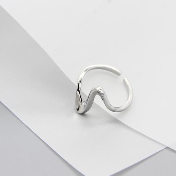 Minimalism Geometric ECG Heart Rate Ring