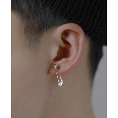 Unique minimalist paperclip earrings - one pair