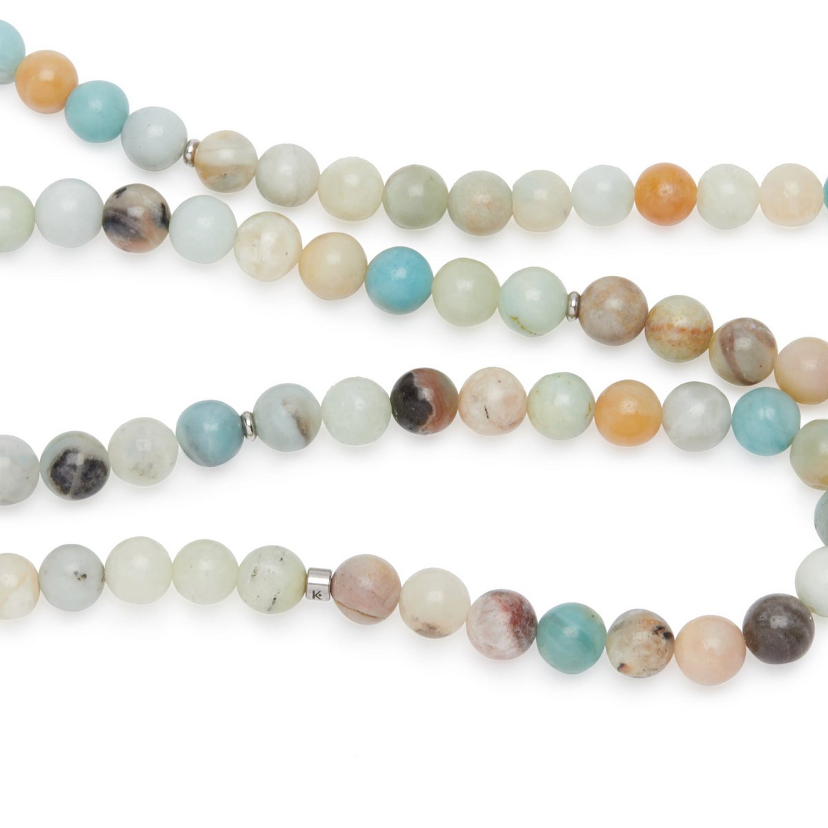 Bracelet Mala "Lotus" of 108 beads in Amazonite