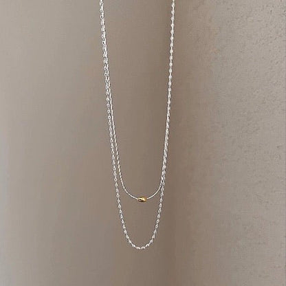 Modern Chic Stacked Necklaces-Gold &amp; Silver