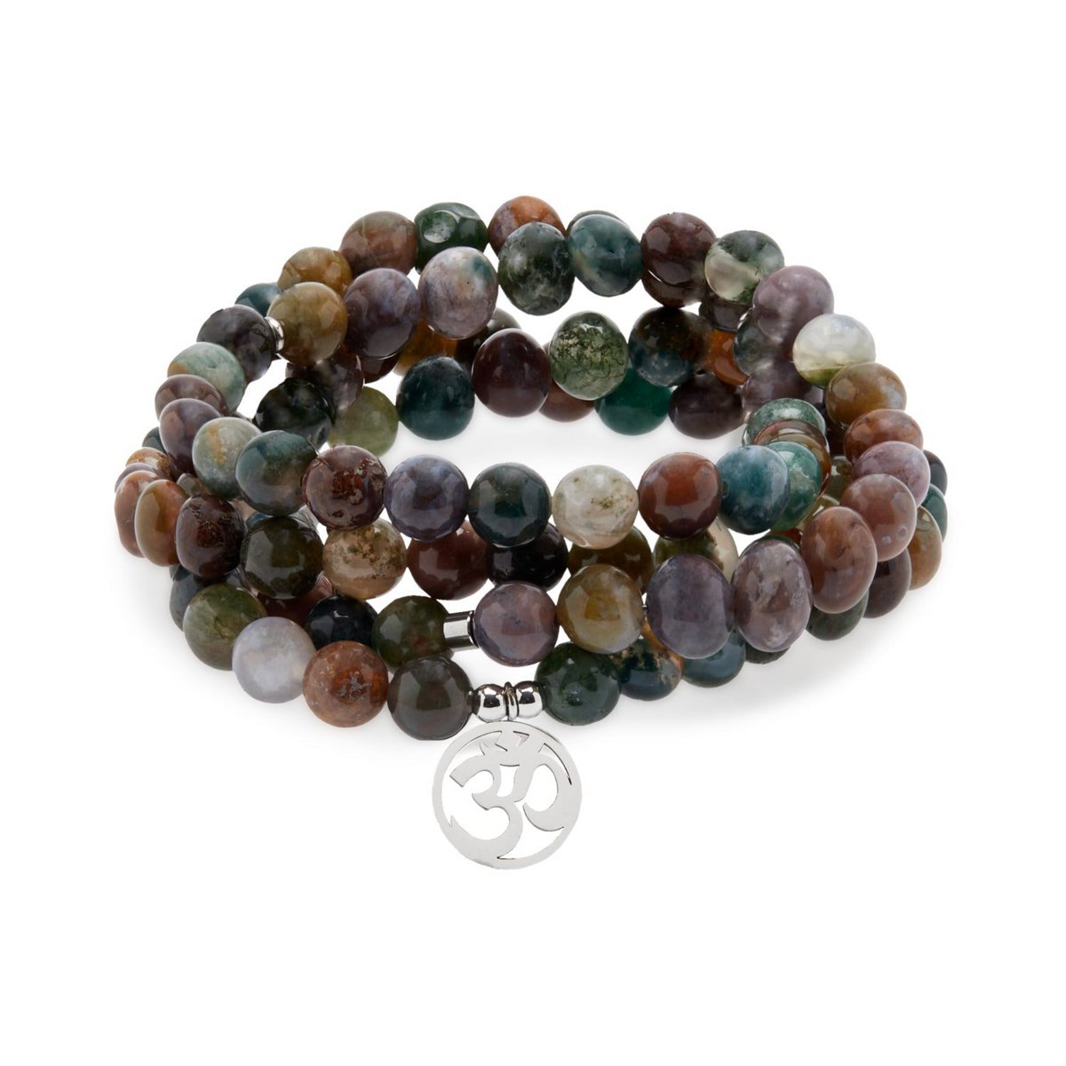 "Lucky" Mala armband met 108 Indiase Agaat kralen