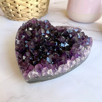 Large Amethyst Heart from Uruguay