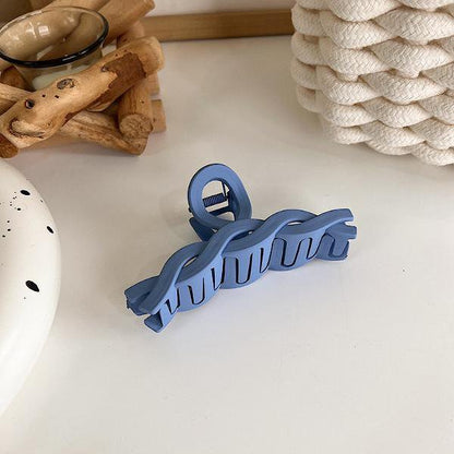 Minimalist Blue Tone Claw Hair Clips