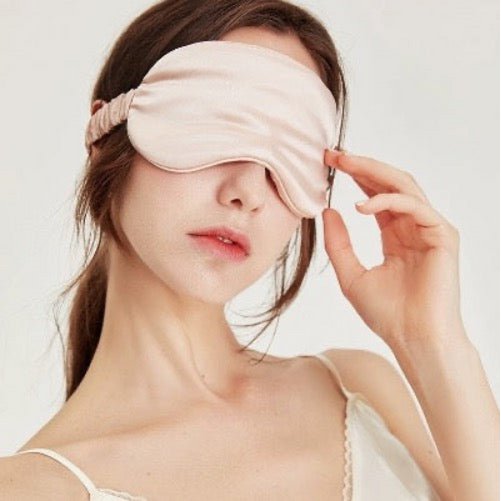 100% Silk Relaxation Sleep Mask-22mm-Solid Colors-Plus Size