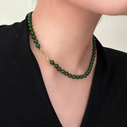 Timeless Green Aventurine Bead Necklace