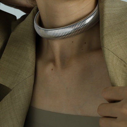 Dikke stretch designarmband en choker