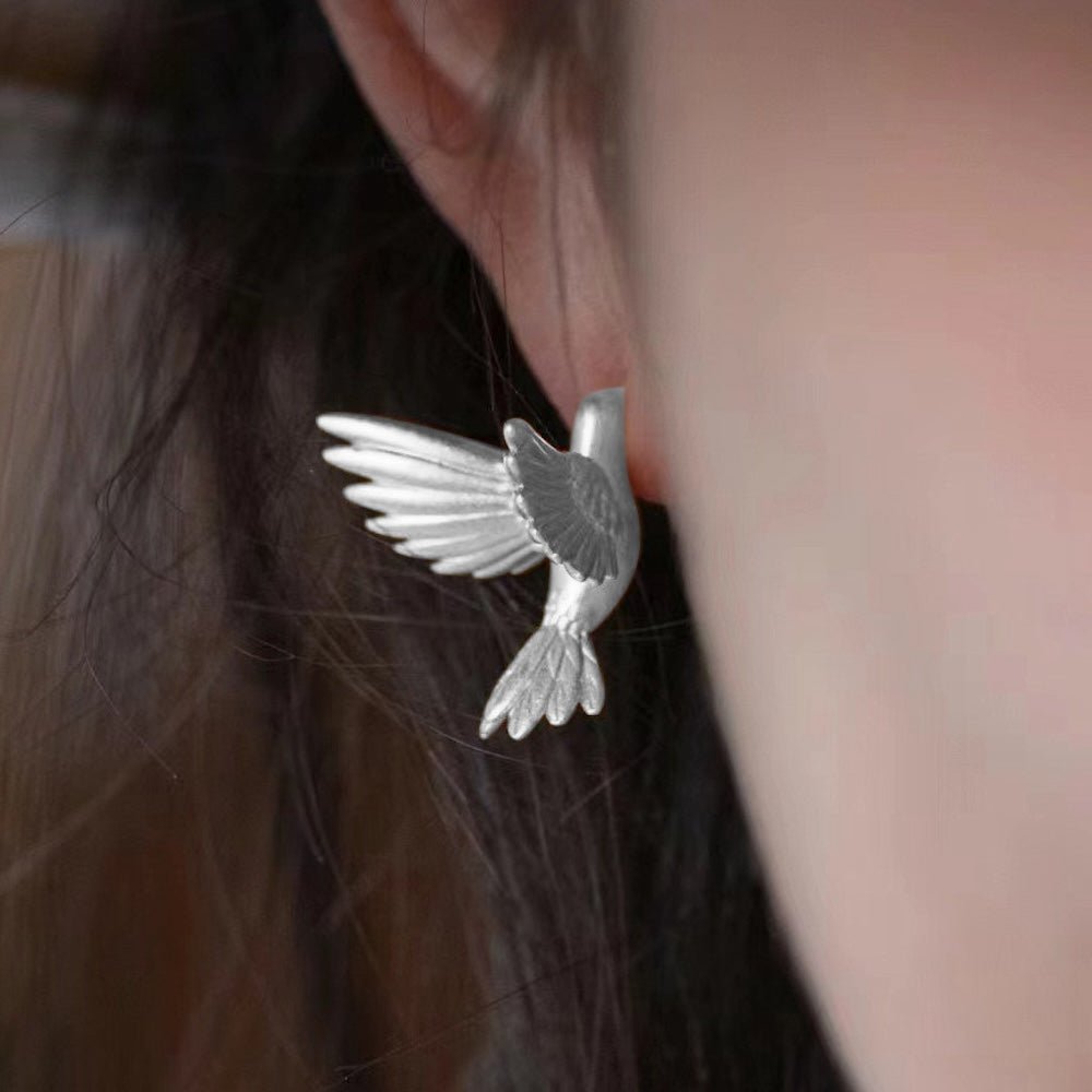 Good luck birds stud earrings