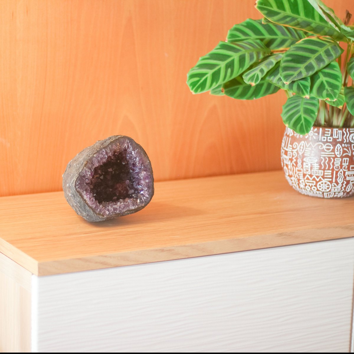 Spherical geode in Amethyst from Uruguay