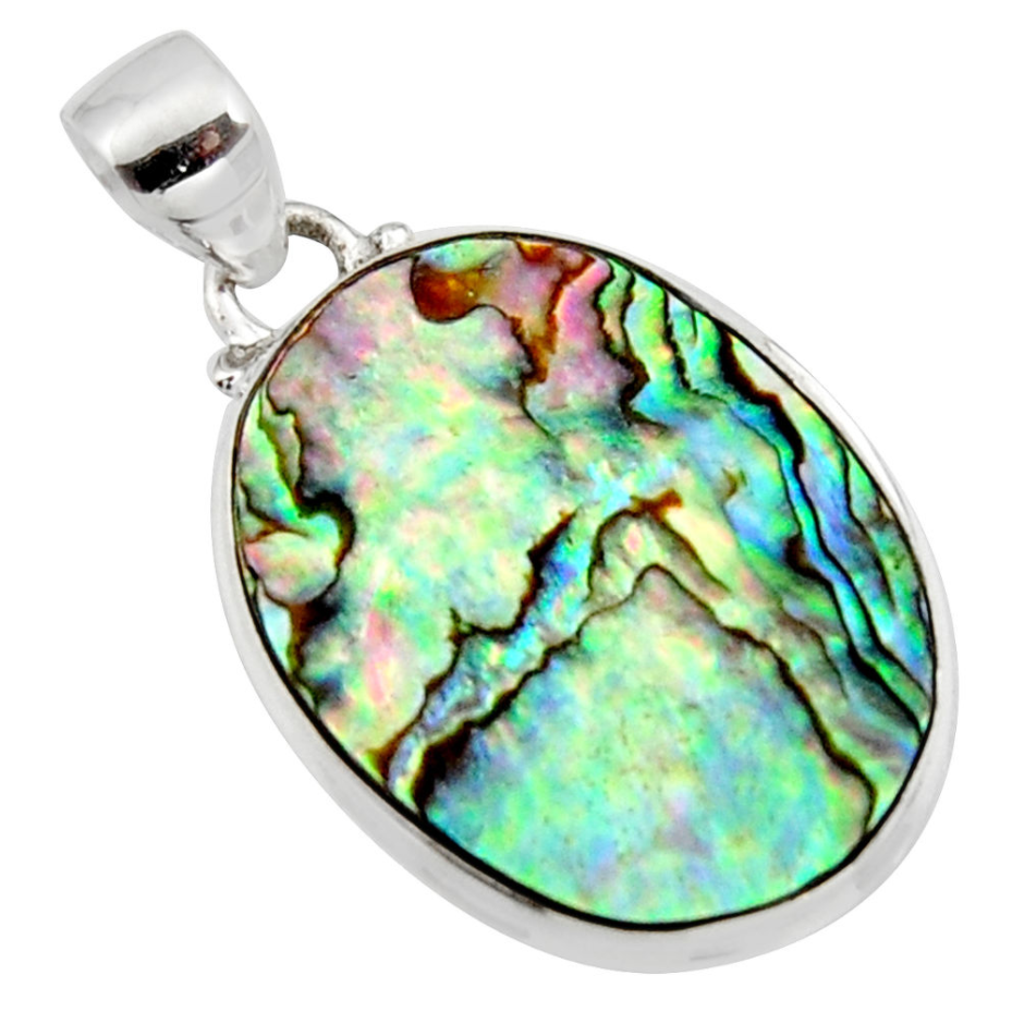 Necklace and pendant "Softness of the Seas" in Abalone and Silver 925