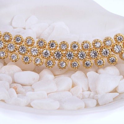 Vintage style luxury honeycomb bracelet