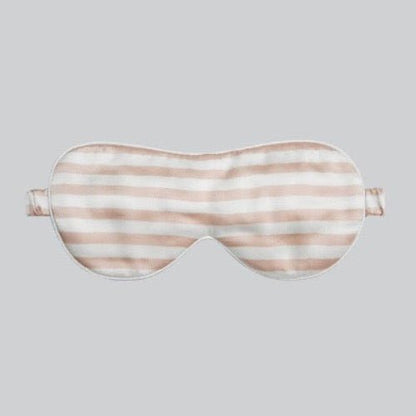 100% Silk Relaxation Sleep Mask-19mm-Straps on Checkerboard Patterns-Oversize