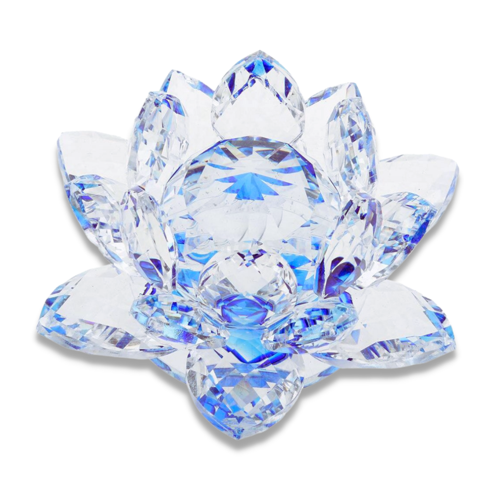 Crystal lotus flower "Feng Shui"