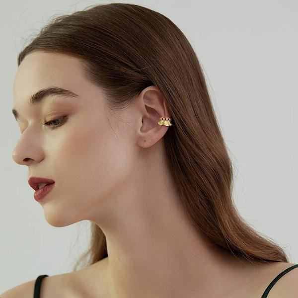 Unique Skirt Design Ear Cuff - One Piece