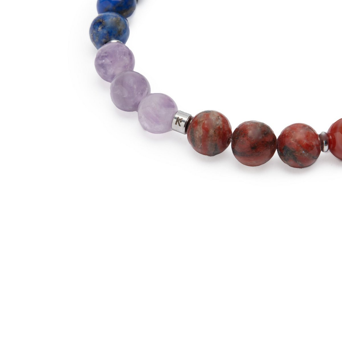 Bracelet "7 Chakras" Triple in Natural Stone