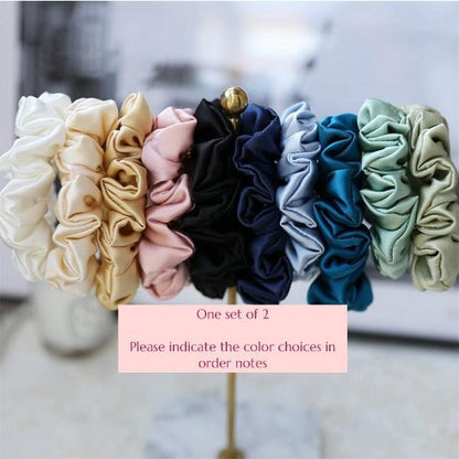 Luxurious 100% Silk Hair Scrunchie - 6cm Wide