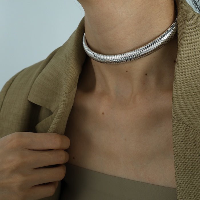 Dikke stretch designarmband en choker