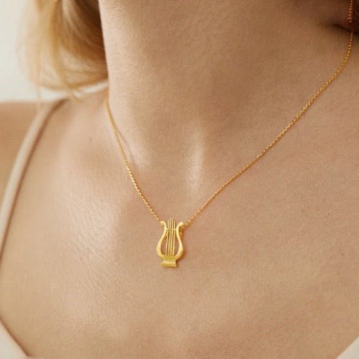 Egeïsche Zee - Minimalistische Griekse harpketting