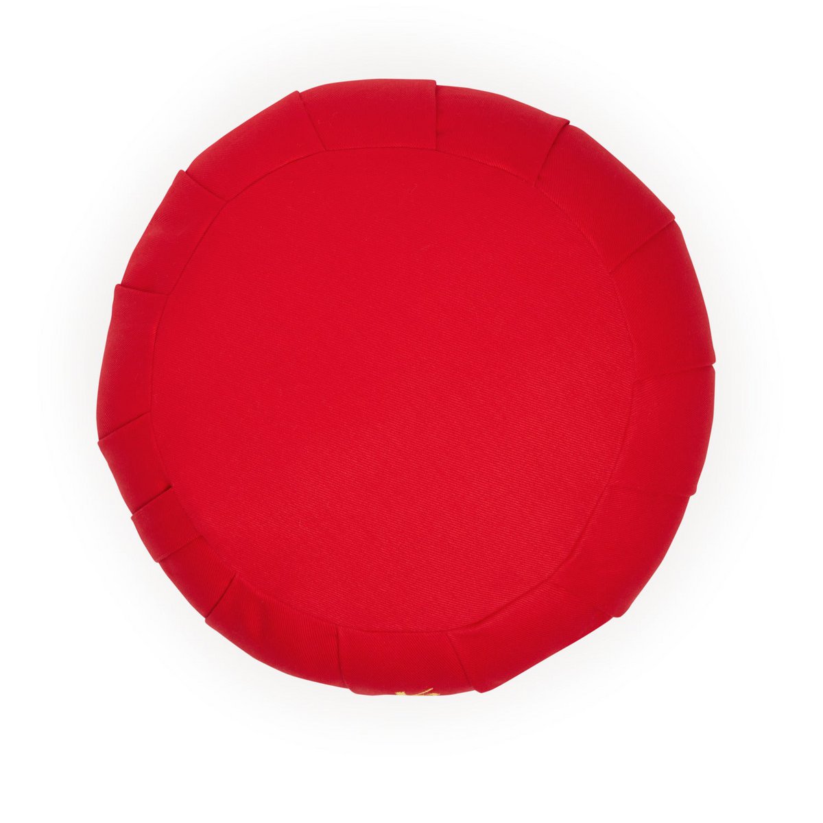 Red round zafu (cotton/kapok)