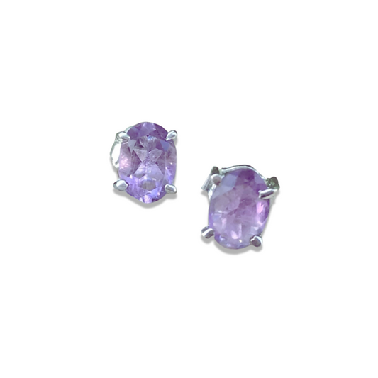 925 silver "beautiful amethyst" earrings