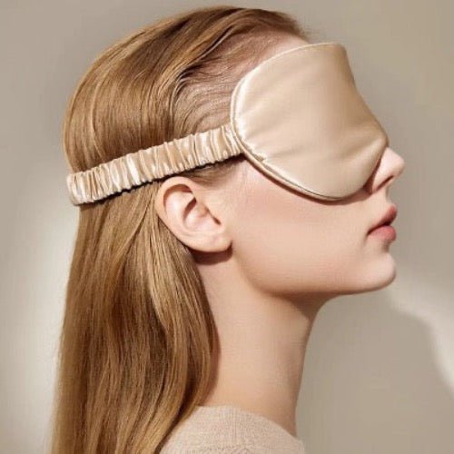 100% Silk Relaxation Sleep Mask-22mm-Solid Colors-Plus Size