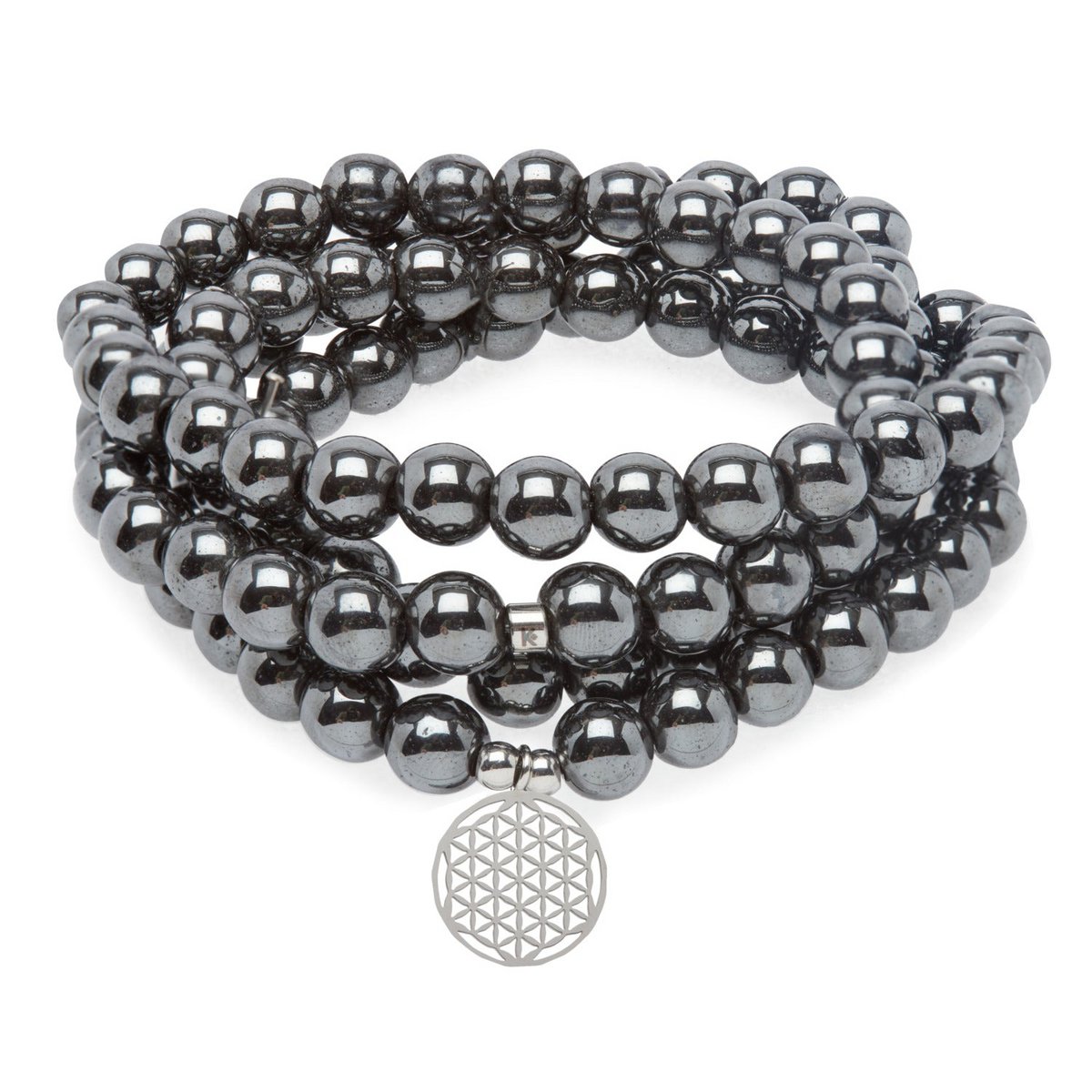 "Magnetisme" Mala-armband in hematiet