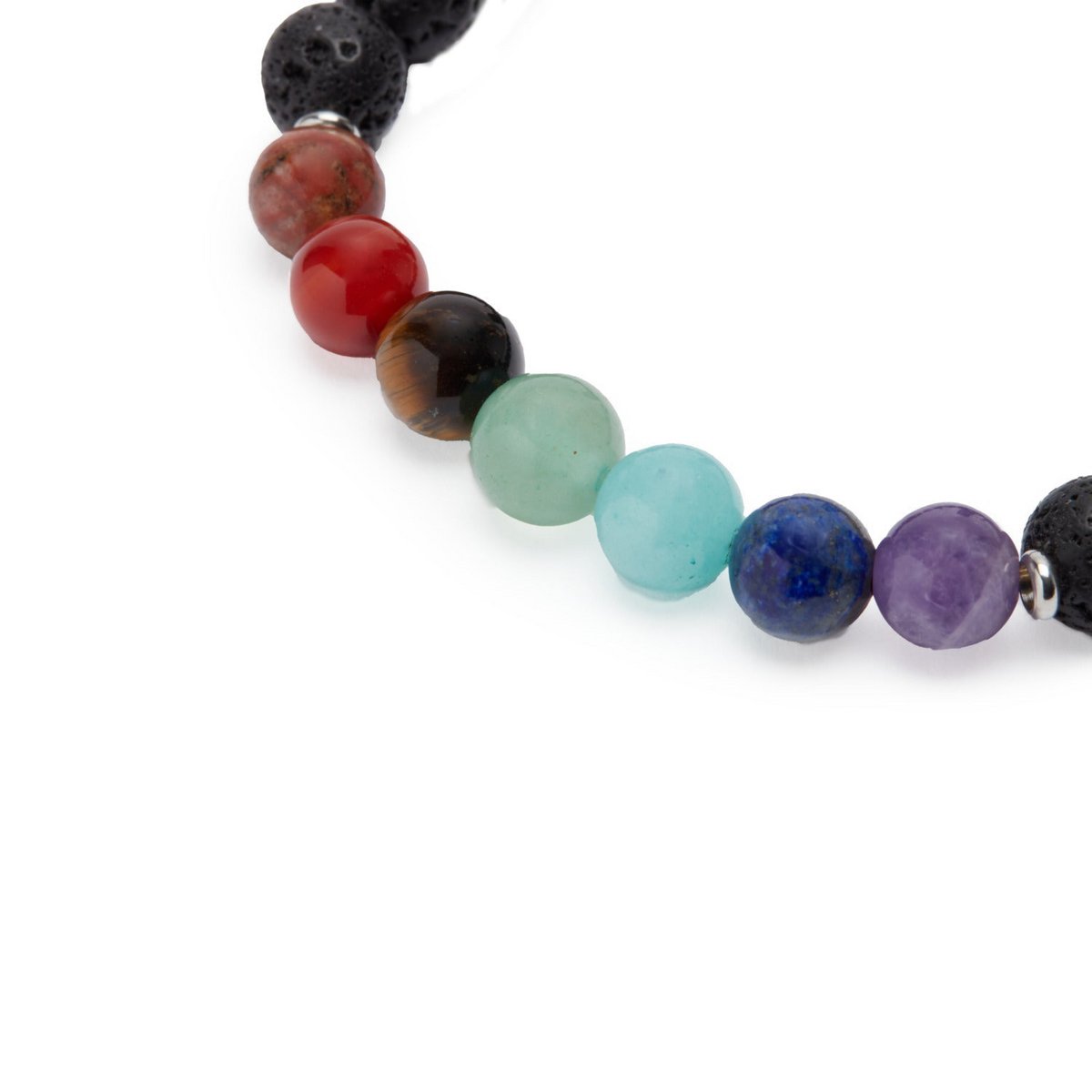 Bracelet "Healing of the 7 chakras" in Lava stones