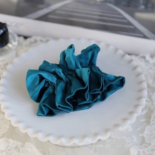 Chic 100% Silk Skirt Design Hair Scrunchie-Double Layer-19mm