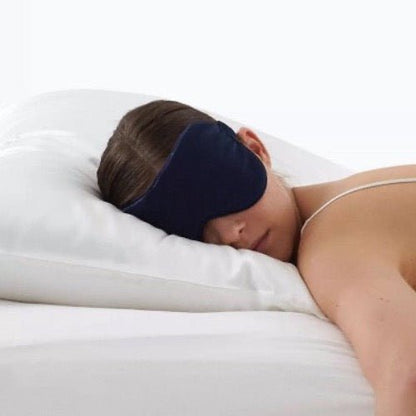 100% Silk Relaxation Sleep Mask-22mm-Solid Colors-Plus Size