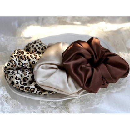 Luxurious 100% Silk Hair Scrunchie - 6cm Wide