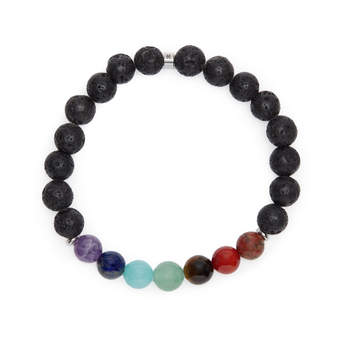 Bracelet "Healing of the 7 chakras" in Lava stones