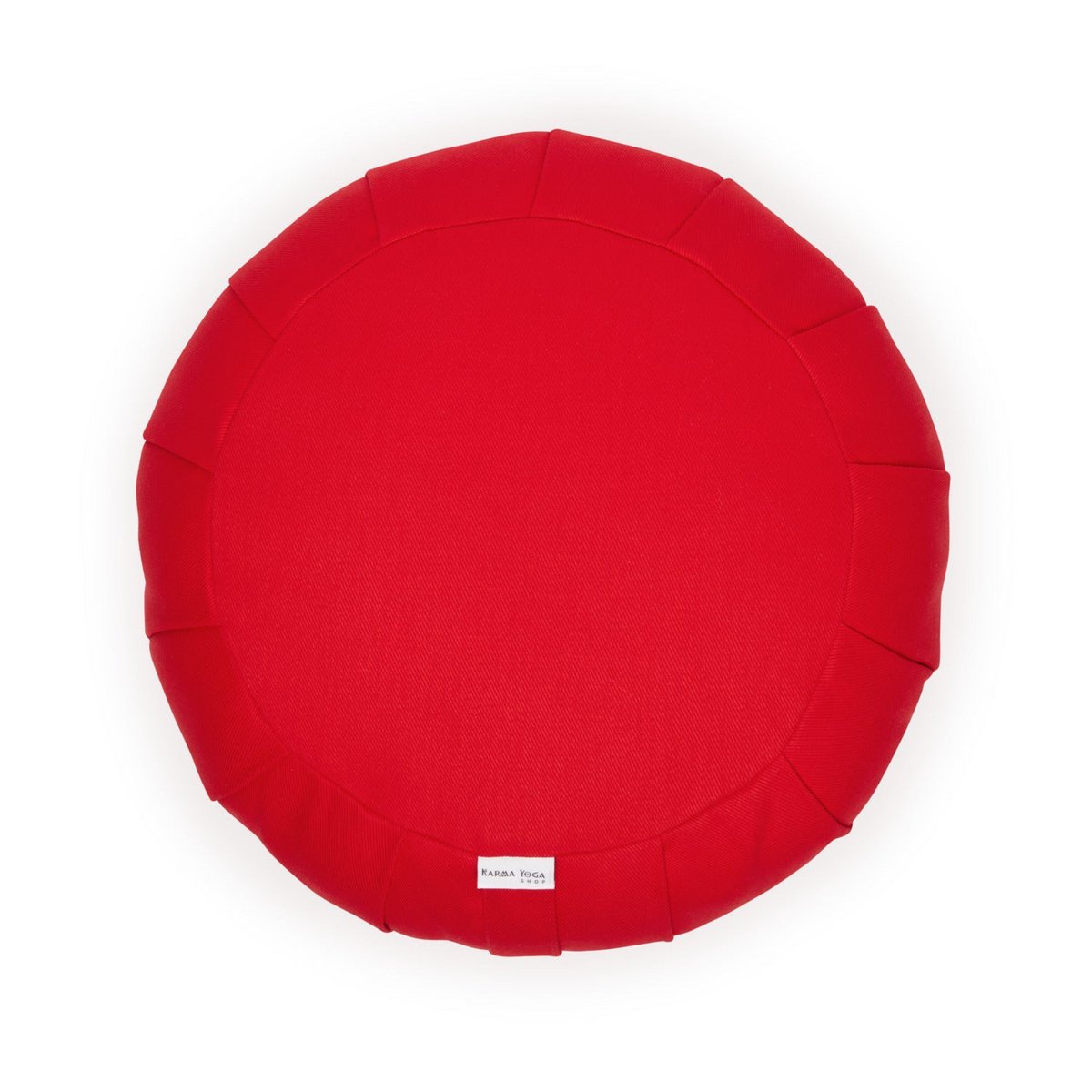 Red round zafu (cotton/kapok)