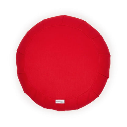 Red round zafu (cotton/kapok)